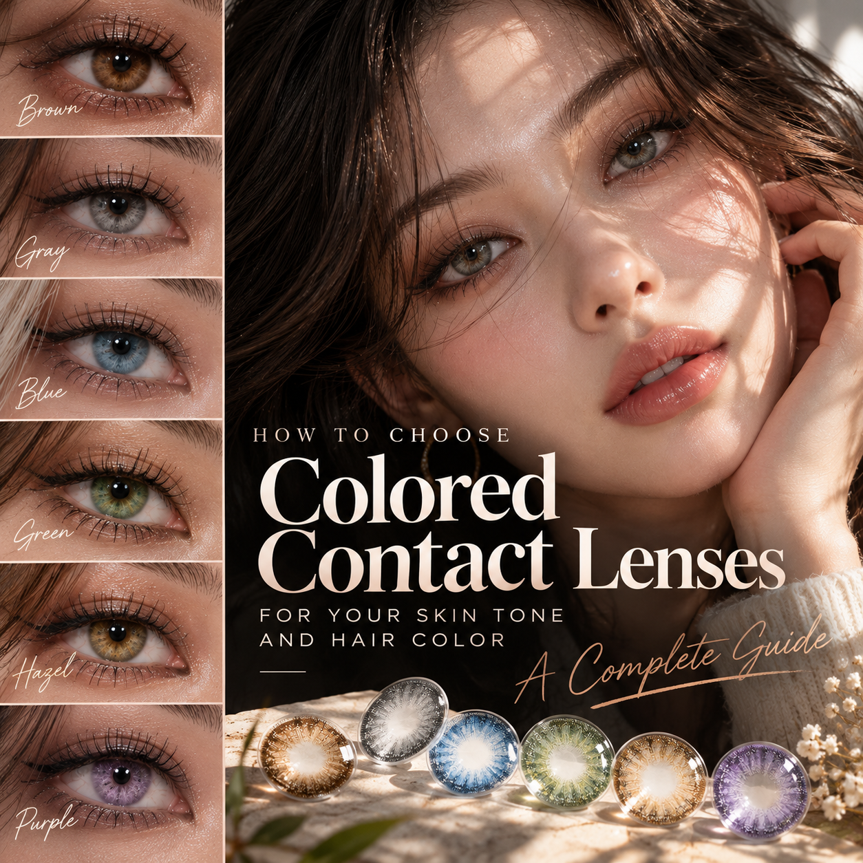 How to Choose Colored Contact Lenses for Your Skin Tone and Hair Color: A Complete Guide