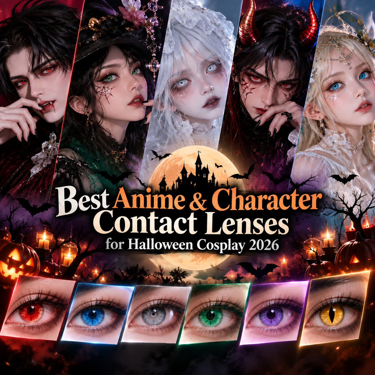 Best Anime & Character Contact Lenses for Halloween Cosplay 2026