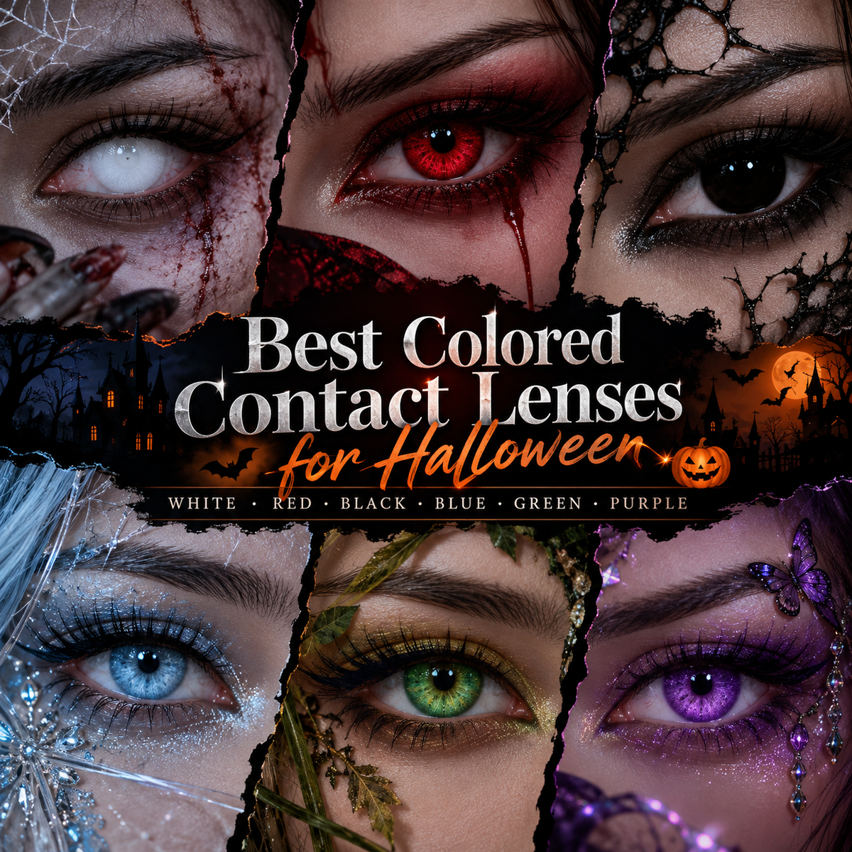 Best Colored Contact Lenses for Halloween: White, Red, Blue, Green & More