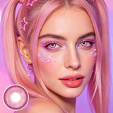 Mesiru Butterfly Pink Contact Lenses