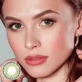 Mesiru Glitter Green Contact Lenses
