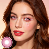 Mesiru Butterfly Pink Contact Lenses