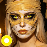 Mesiru Bright Yellow Contact Lenses