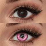 Mesiru Butterfly Pink Contact Lenses