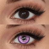 Mesiru Butterfly Purple Contact Lenses