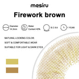 Mesiru Firework Brown Contact Lenses specifications
