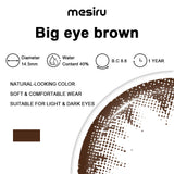 Mesiru Big Eye Brown Contact Lenses