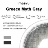Mesiru Greece Myth Gray Contact Lenses