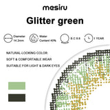 Mesiru Glitter Green Contact Lenses