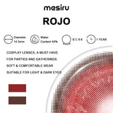 Mesiru ROJO Koi Series Red Contact Lenses