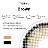 Mesiru Diamond Sugar Brown  Contact Lenses