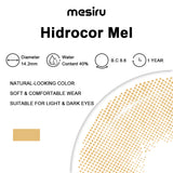 Mesiru Hidrocor Mel Brown Contact Lenses