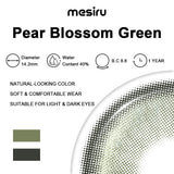Mesiru Pear Blossom Green Contact Lenses