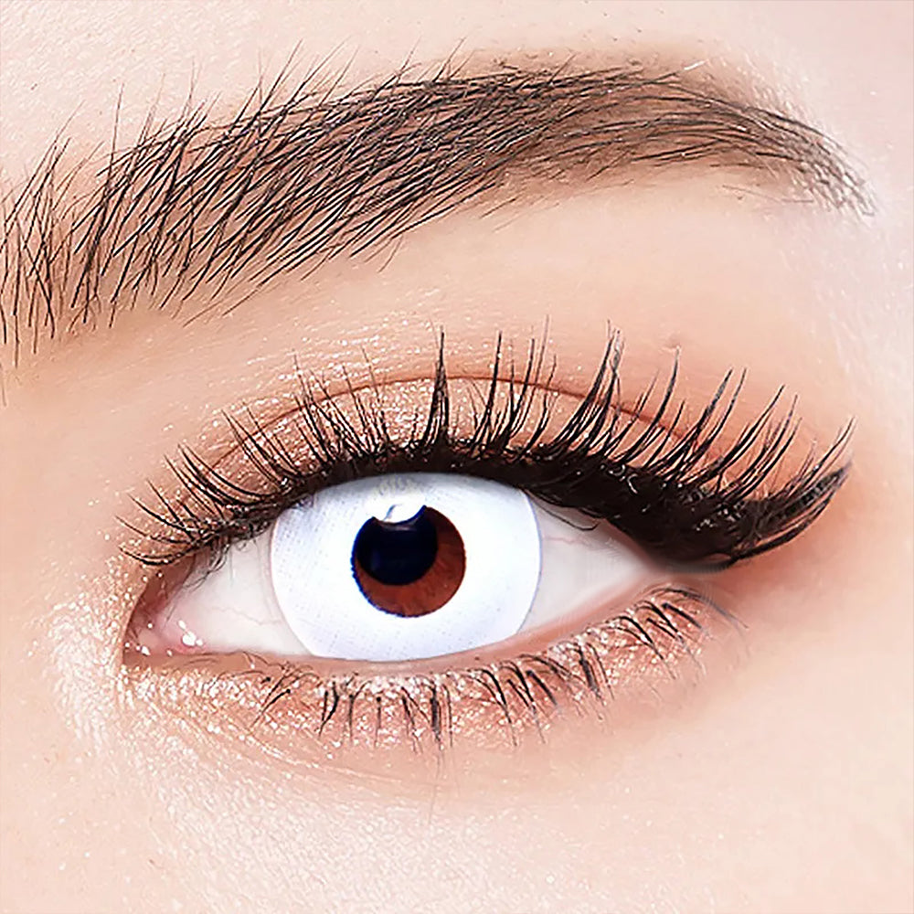 Mesiru White Block Contact Lenses